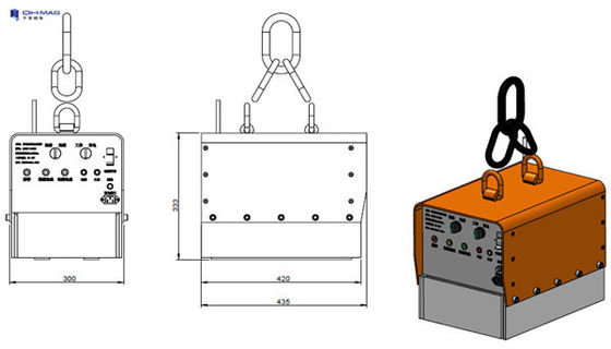 AlNiCo NdFeB Permanent Steel Magnetic Lifter 1 Ton Metal Sheet Use